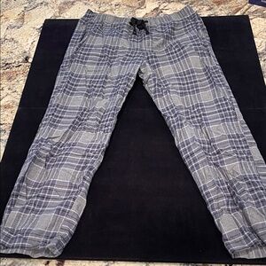 Gap Men's Gray Plaid Lounge pants